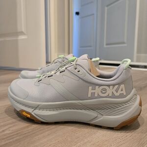 HOKA Light Gray Running Shoes